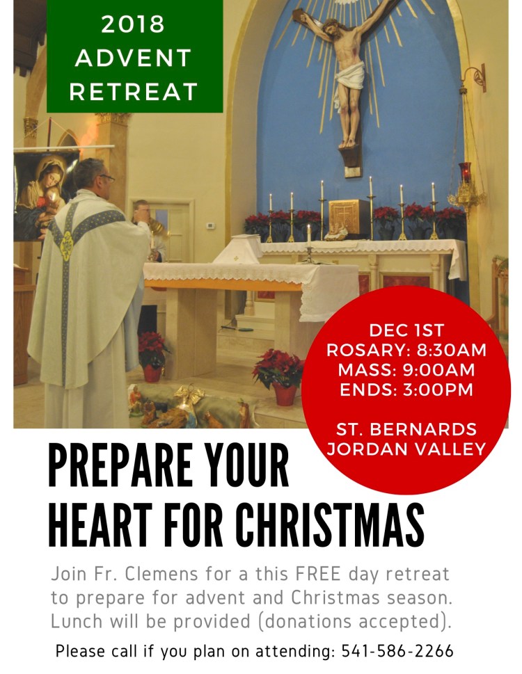 2018 Advent retreat